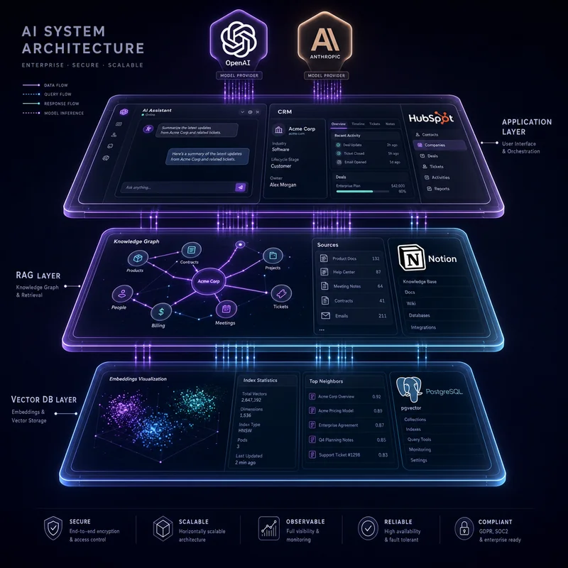 Layered AI system blueprint